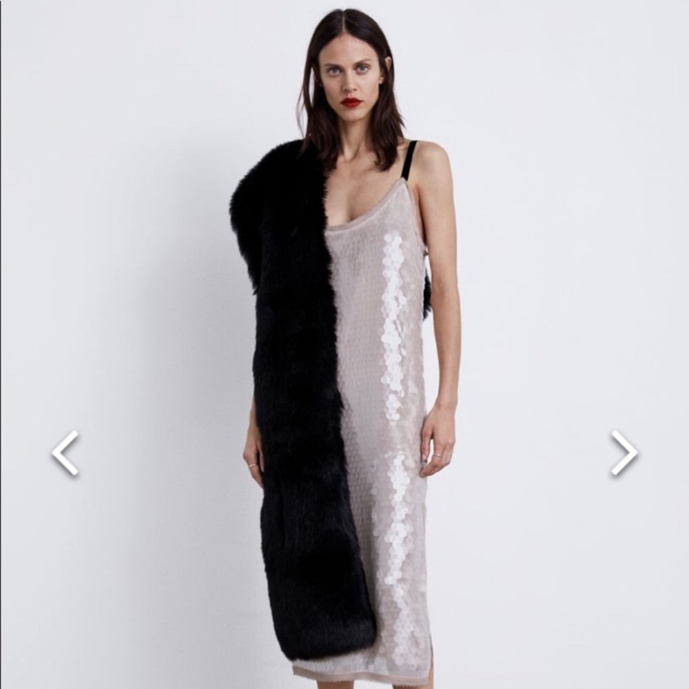 Zara iridescent sequins dress